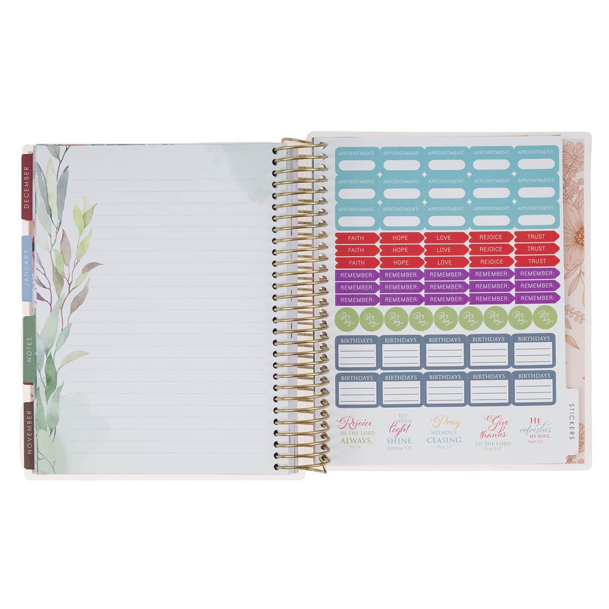 2027 Strength and Dignity 18-Month Spiral Planner - Proverbs 31:25