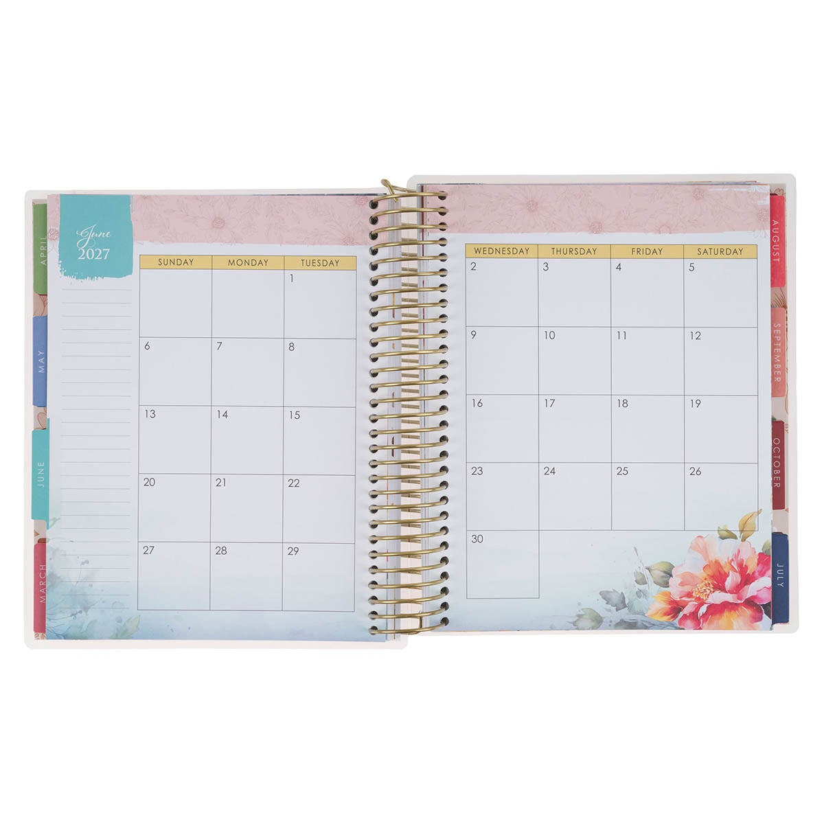 2027 Strength and Dignity 18-Month Spiral Planner - Proverbs 31:25
