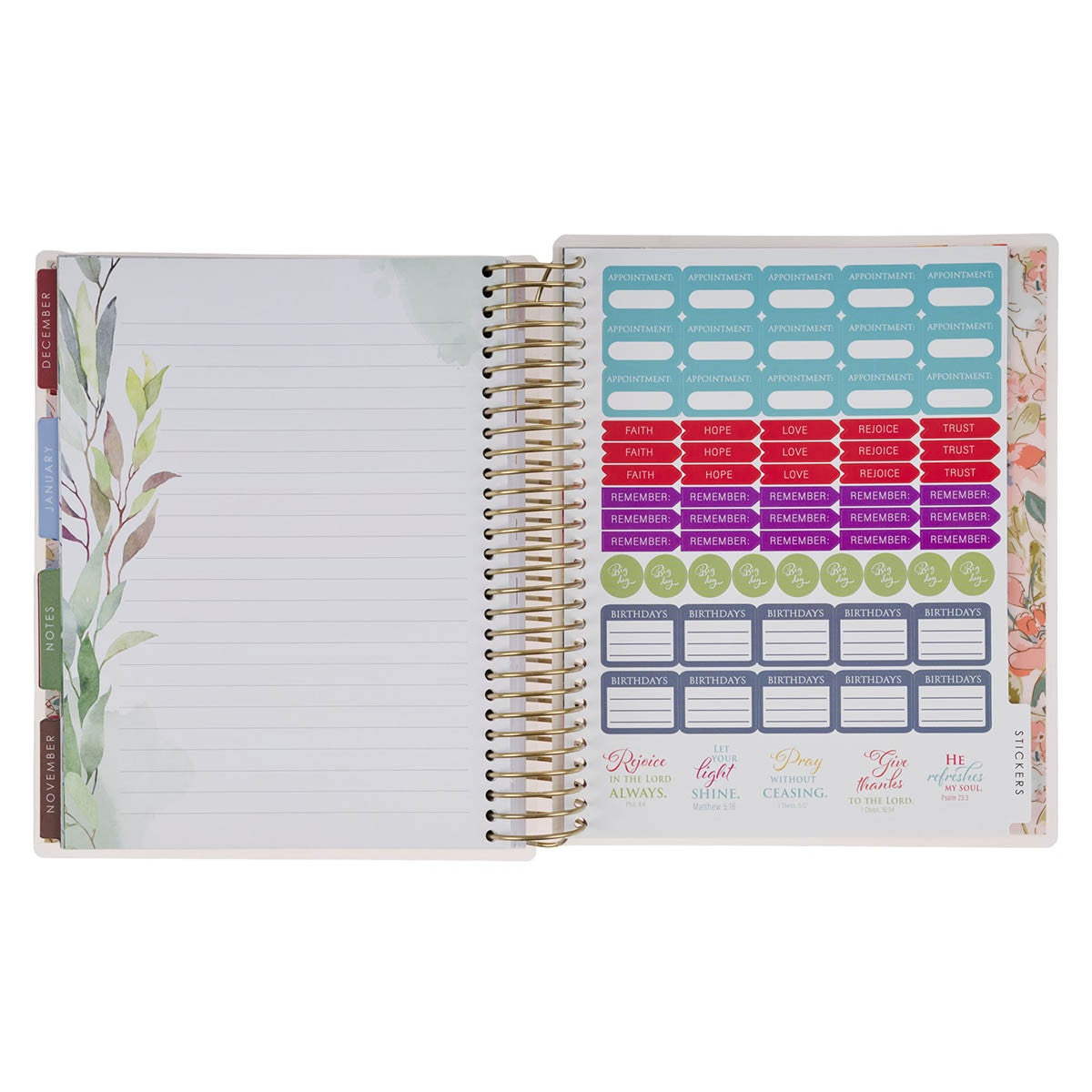 2027 Pray More Worry Less 18-Month Spiral Planner