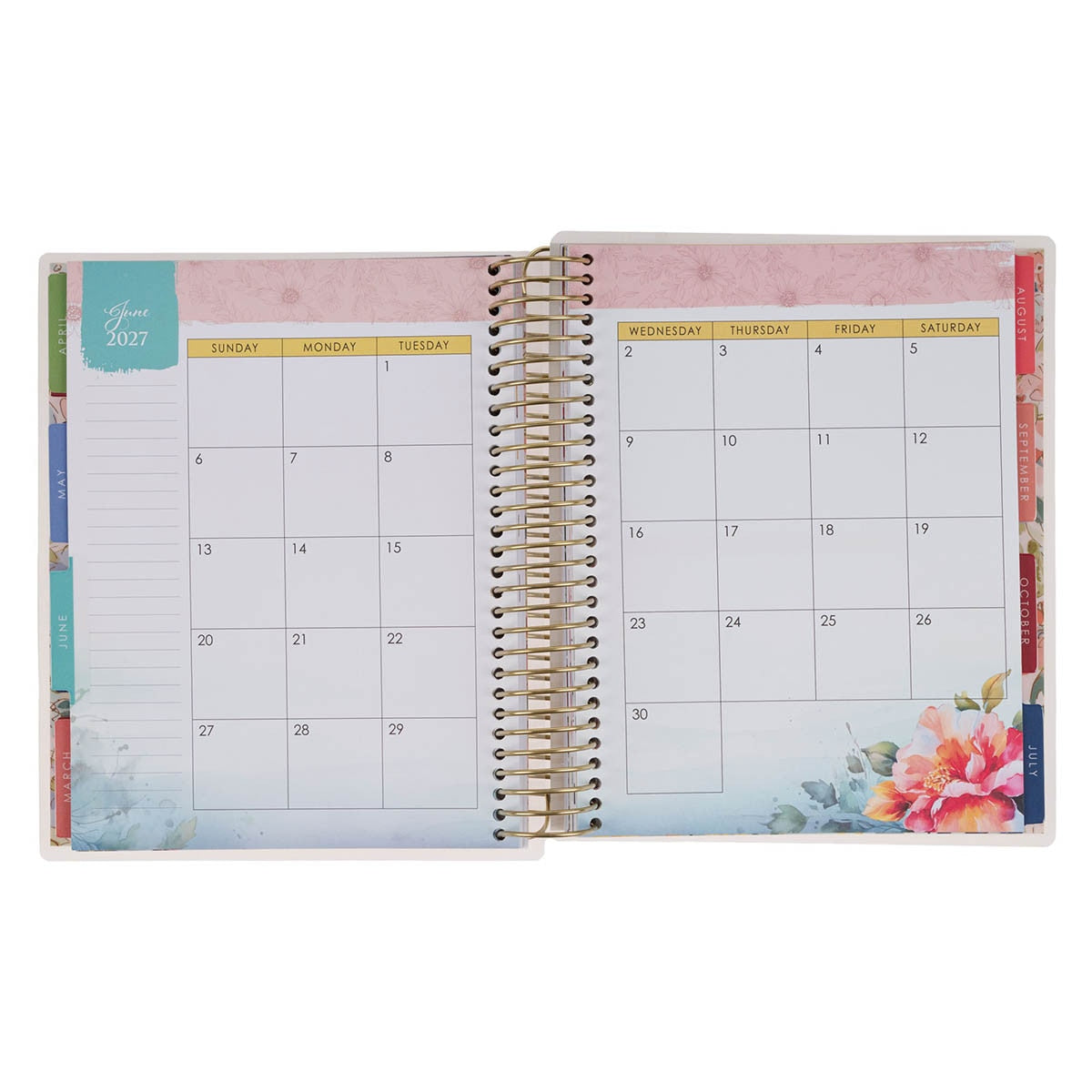 2027 Pray More Worry Less 18-Month Spiral Planner