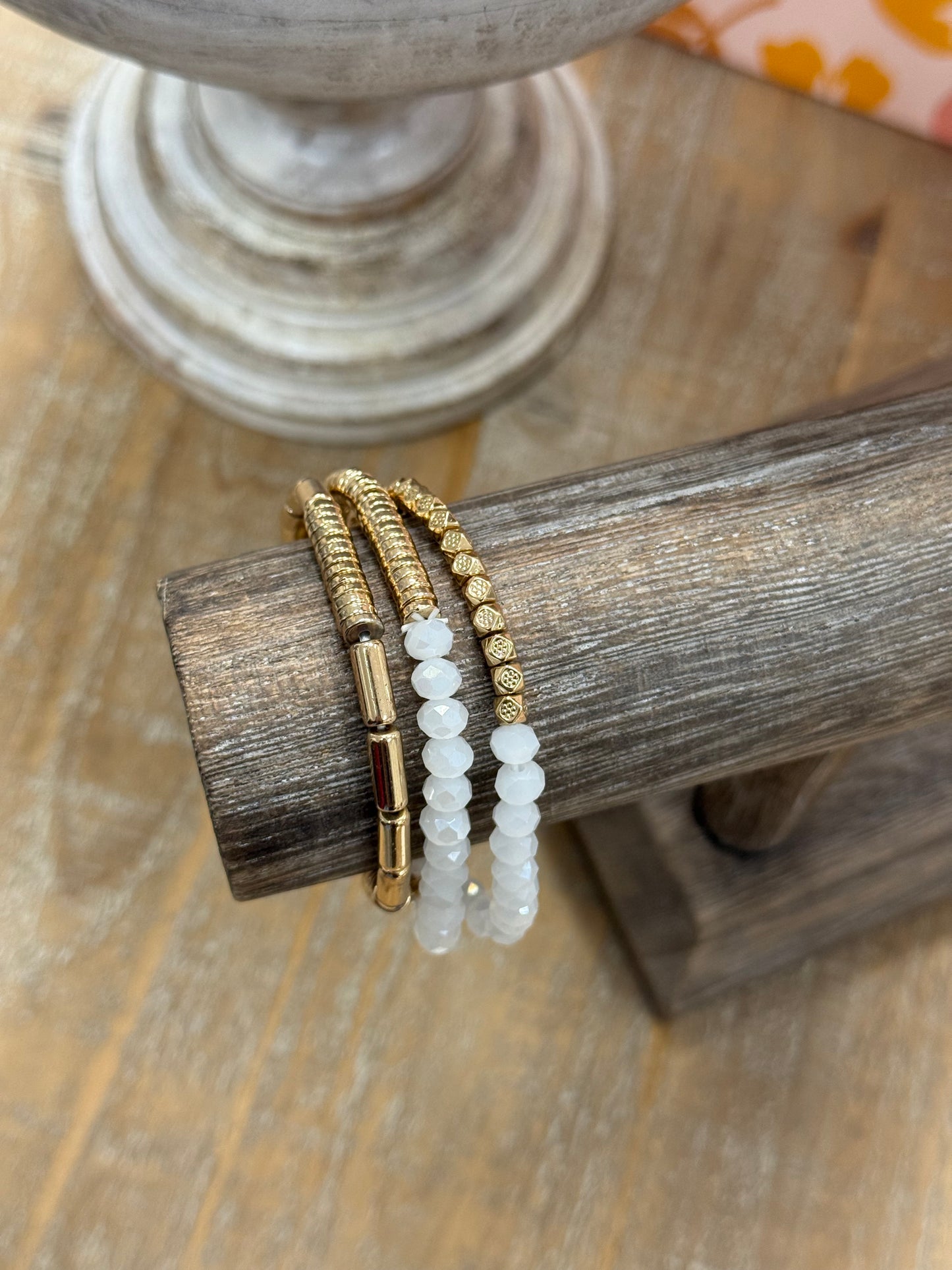 The Tasi Bracelet Stack - White