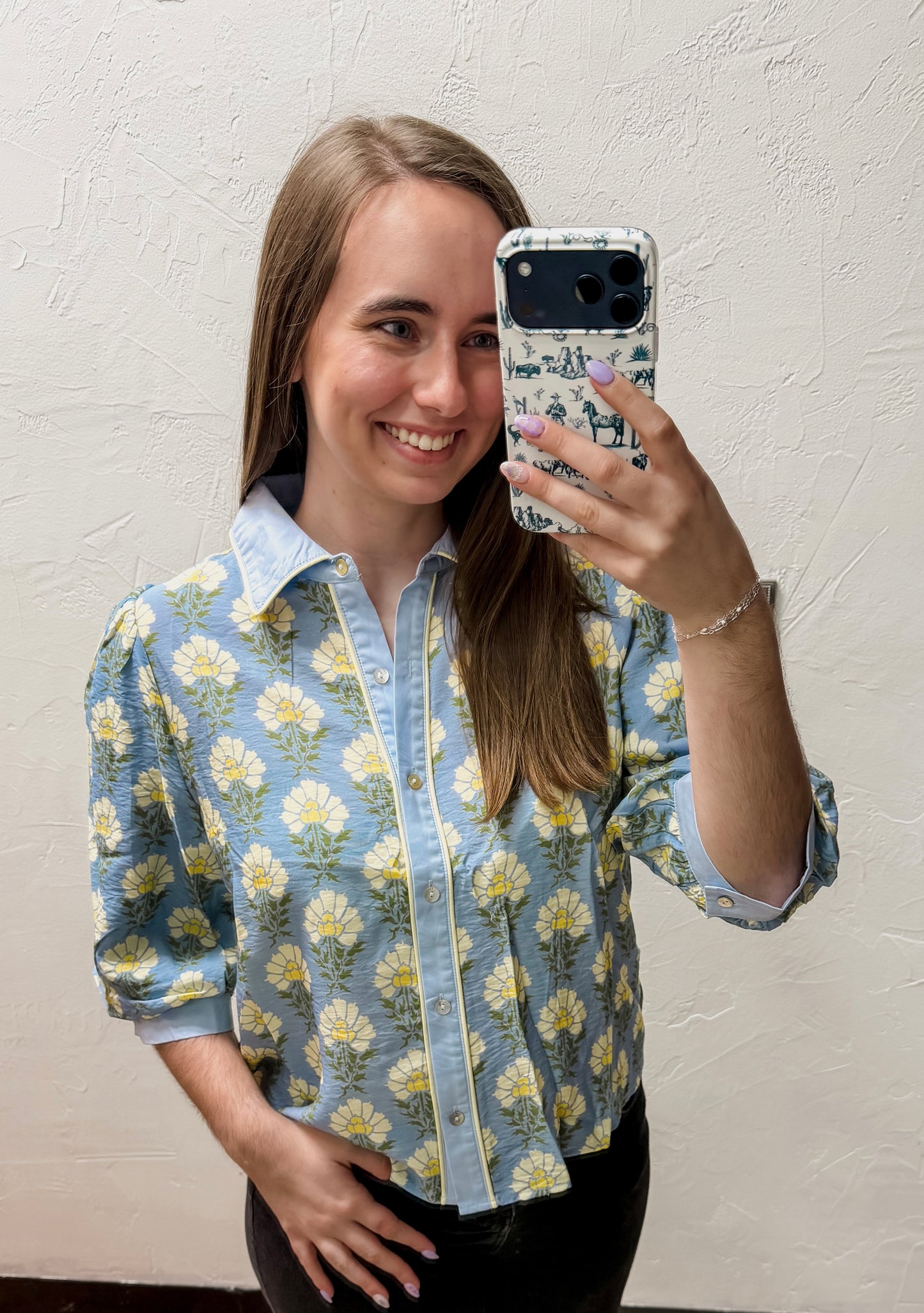 The Rayna Top - Blue