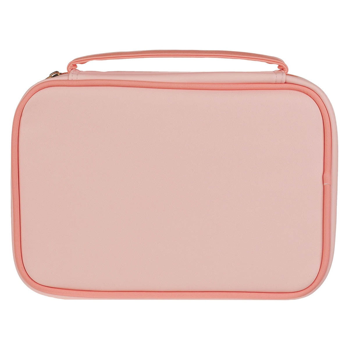 Trust in the Lord Peach Floral Faux Leather Bible Cover - Proverbs 3:5