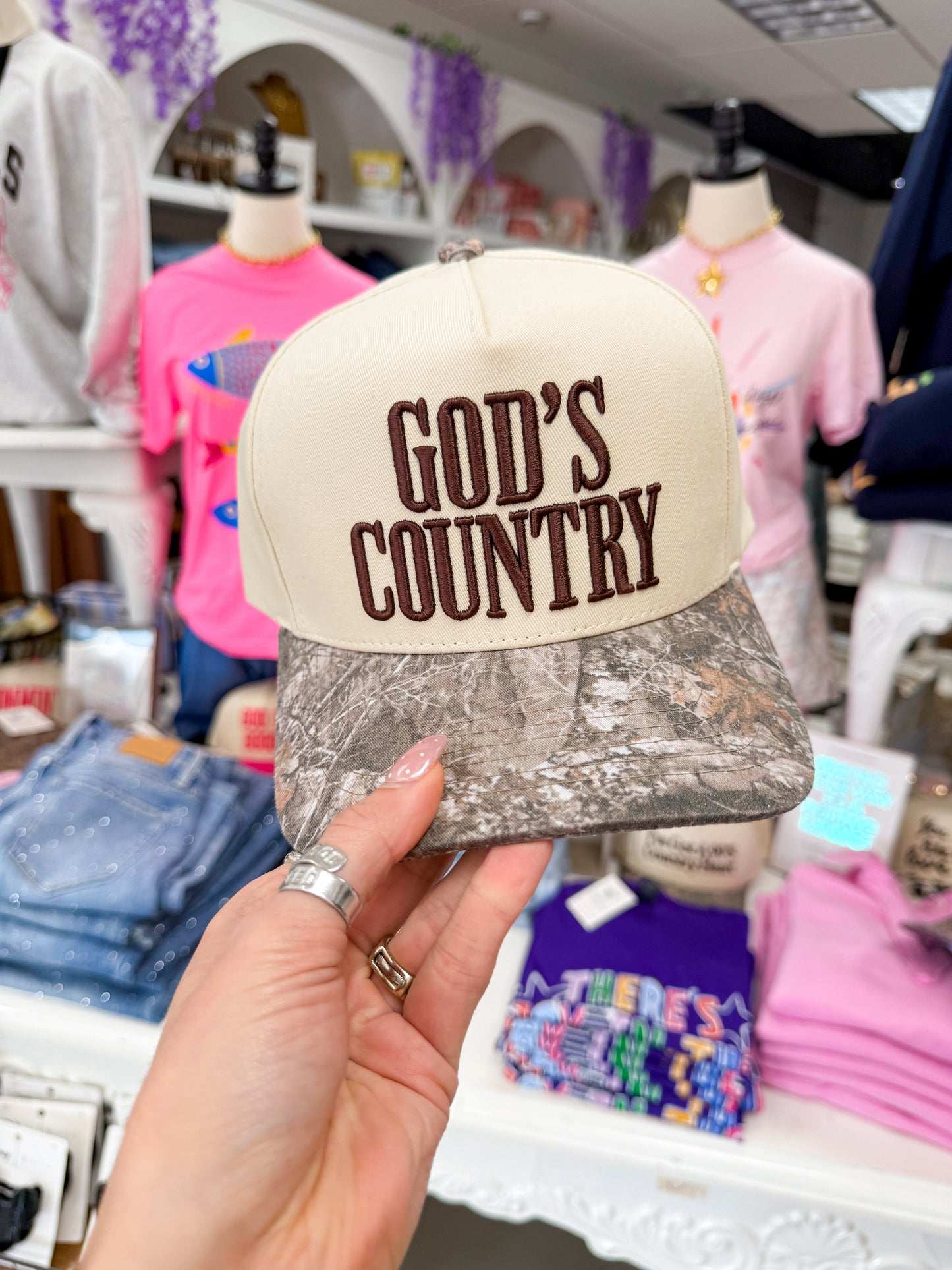 The God's Country Hat - Brown/Camo
