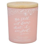 Be Still and Know Vetiver and Moss Glass Jar Candle - Psalm 46:10