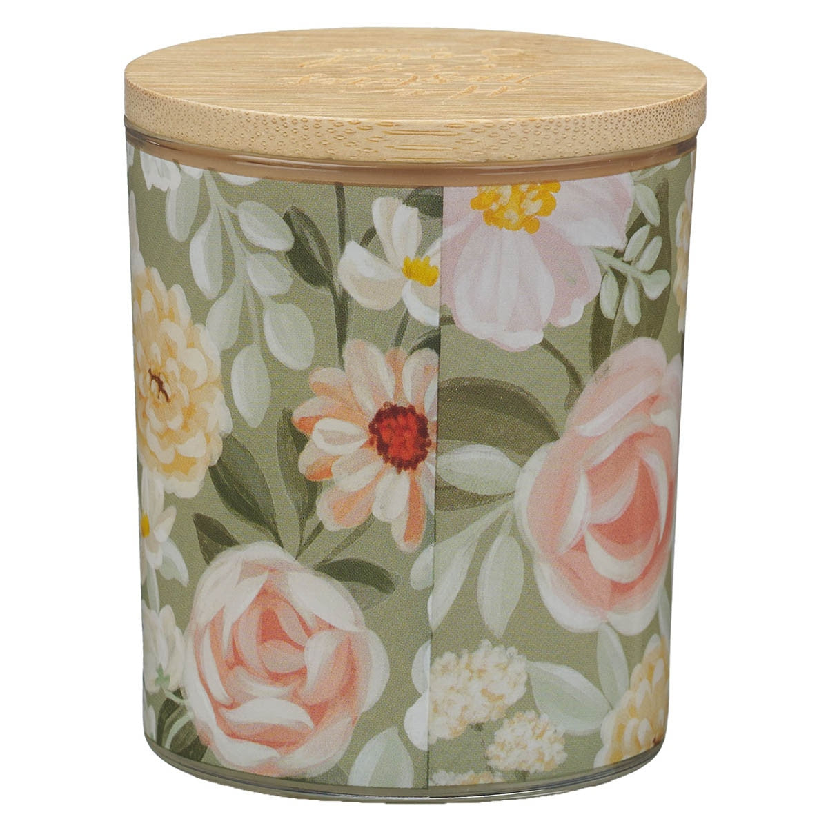 He Restores My Soul Calming Breeze Scented Glass Jar Candle - Psalm 23:3