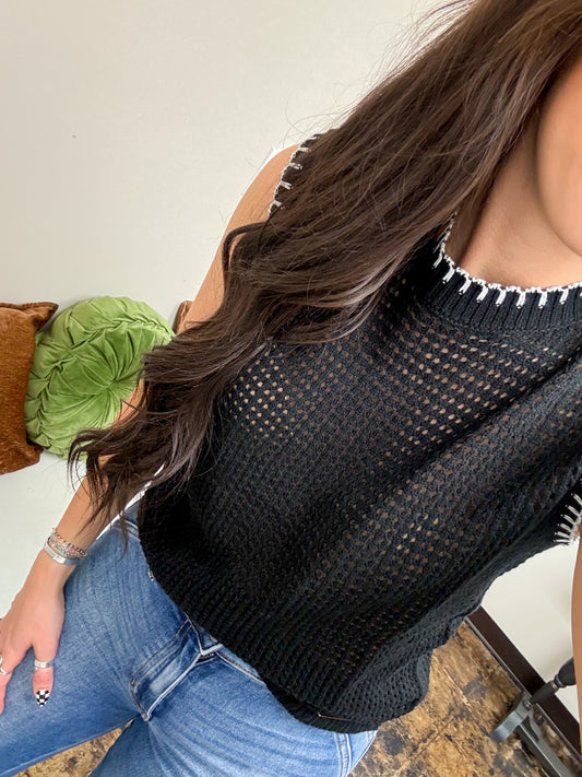 Simply Southern - Olivia Sweater Top - Black - 2025