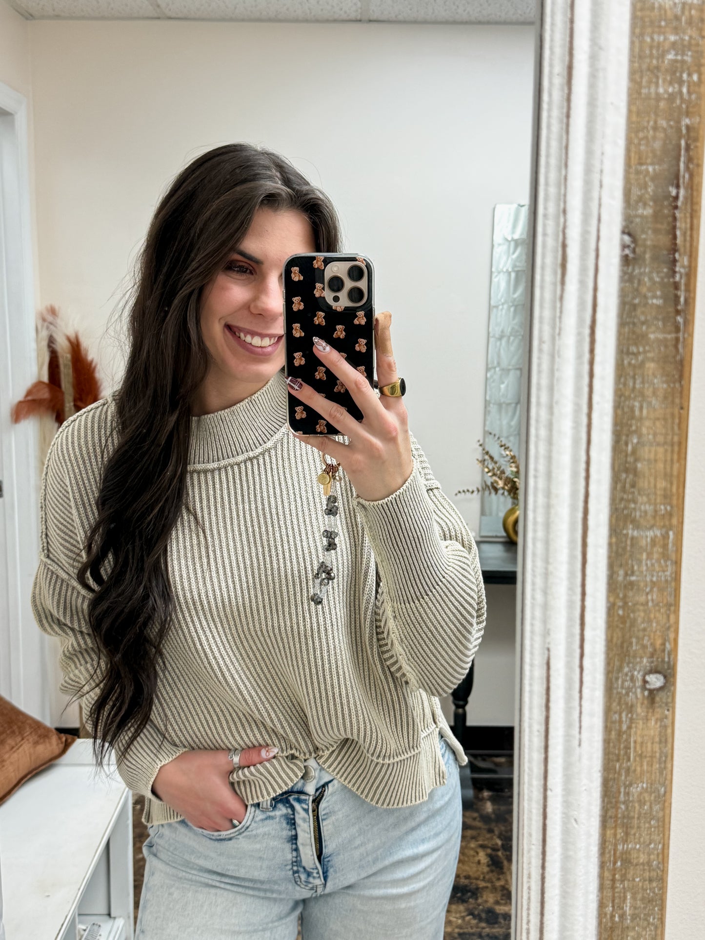 The Jolene Sweater - Light Mocha