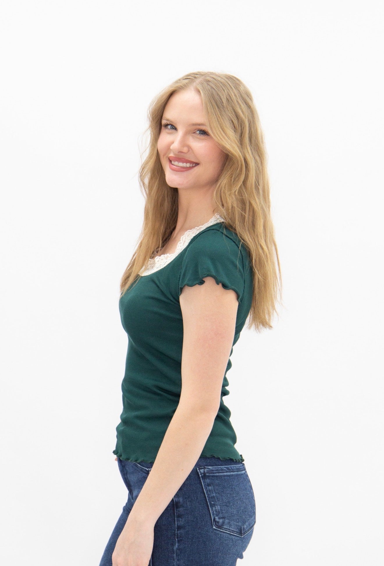 The Chansey Top - Forest Green