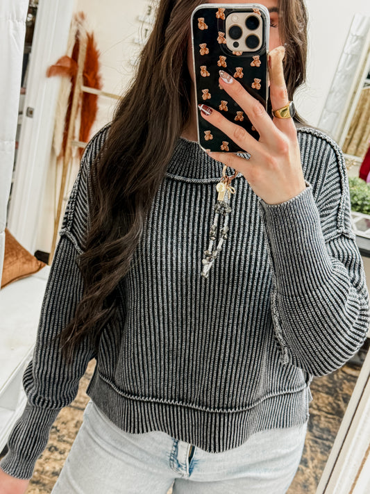 The Jolene Sweater - Black