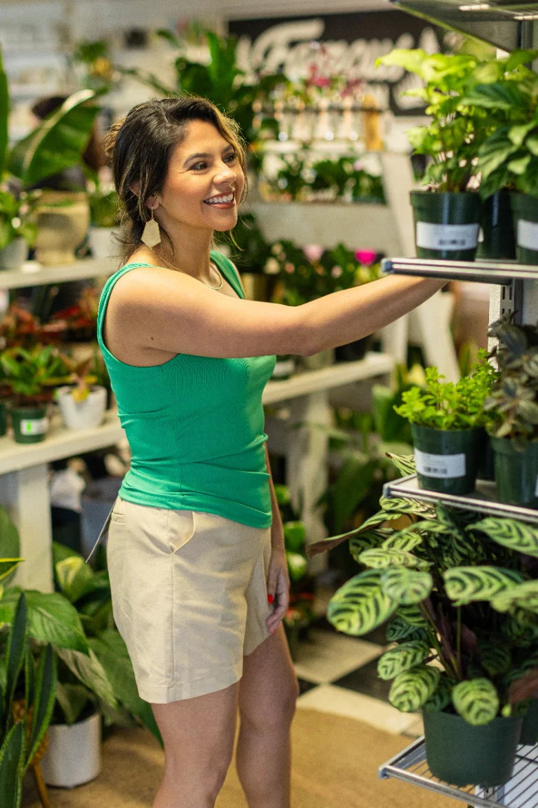 FINAL SALE - The Bella Ribbed Tank Top - Green