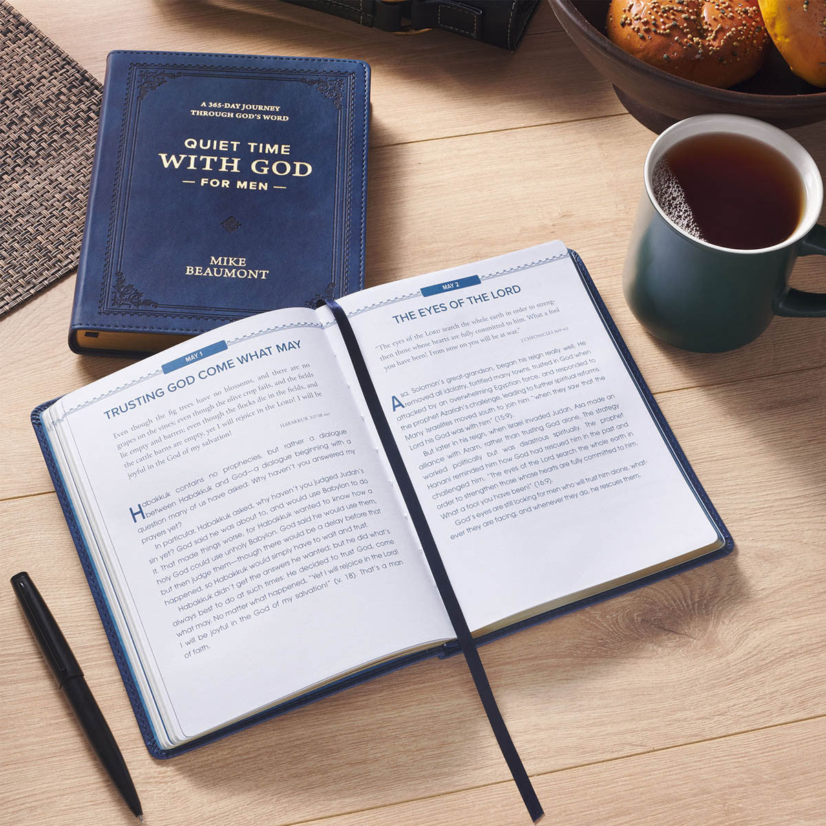 Devotional Quiet Time with God for Men Faux Leather