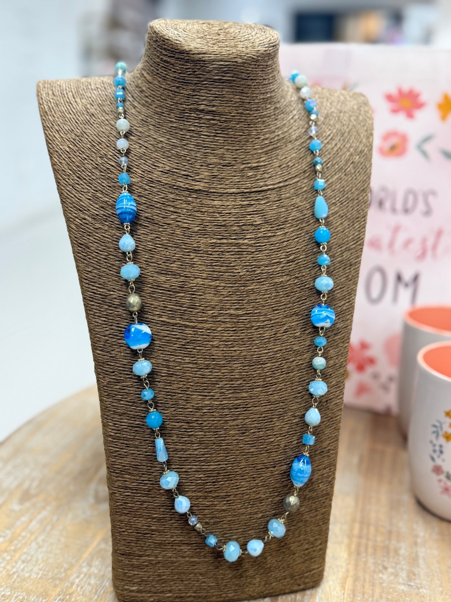 The Meira Necklace - Aqua