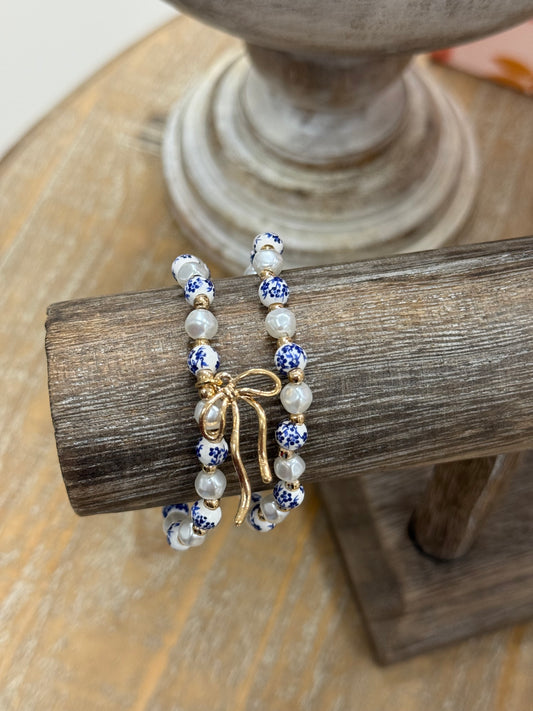 The Becka Bracelet Stack - Blue