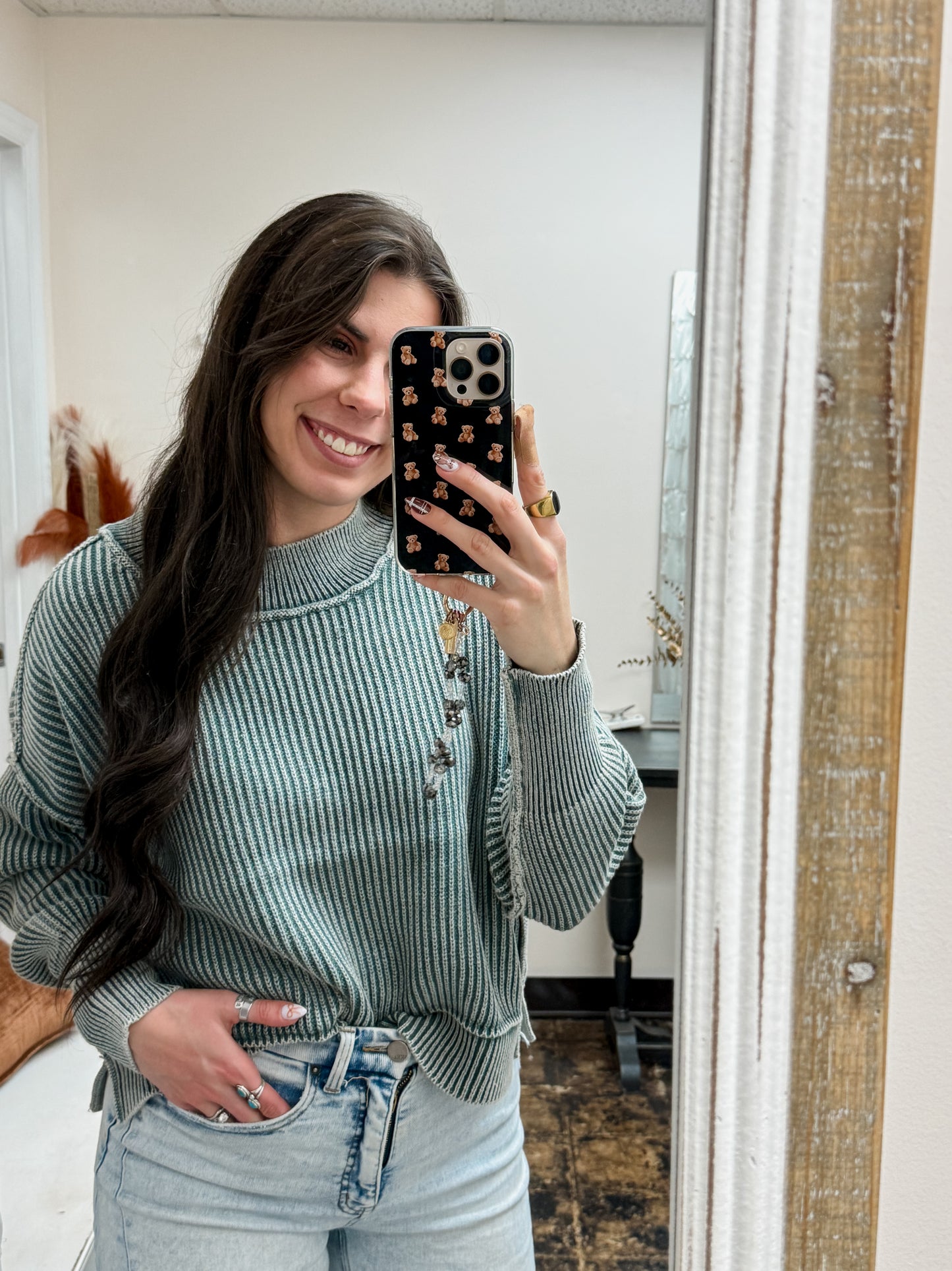 The Jolene Sweater - Ash Jade