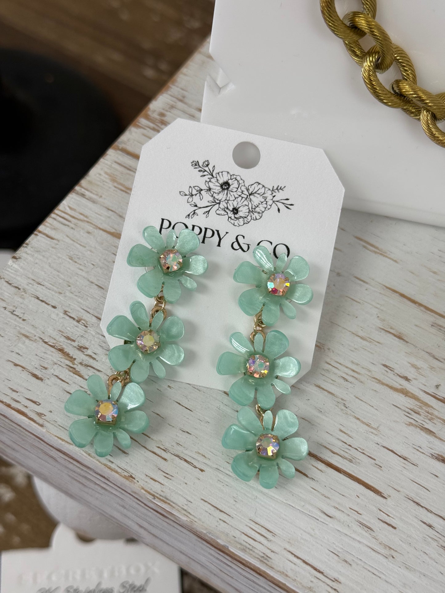 The Gracyn Earrings - Mint