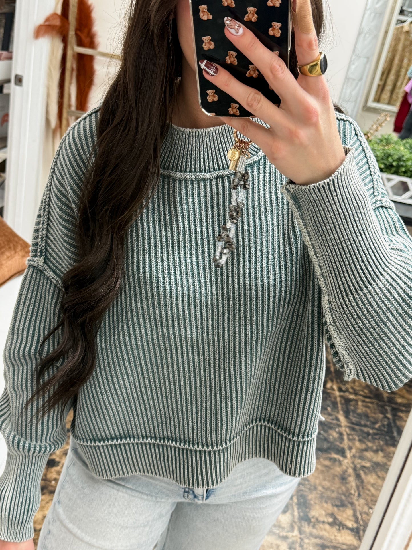 The Jolene Sweater - Ash Jade