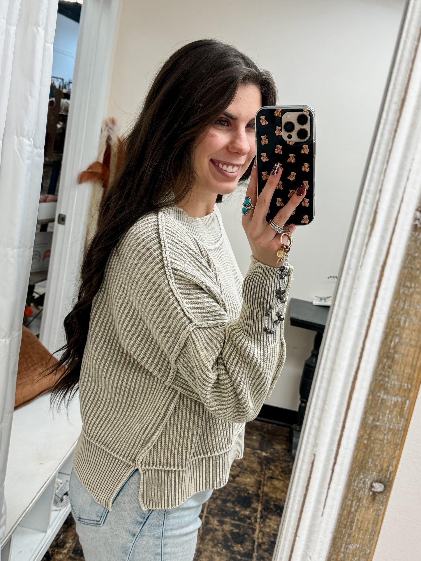 The Jolene Sweater - Light Mocha