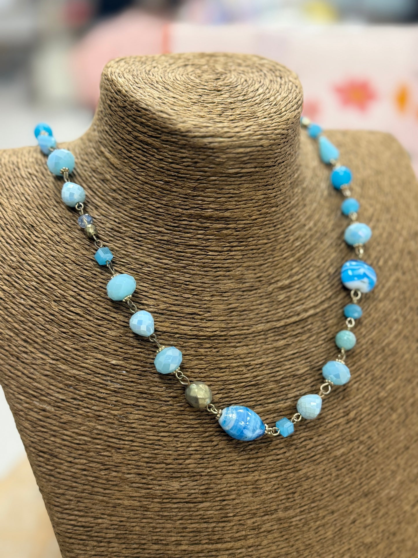 The Meira Necklace - Aqua