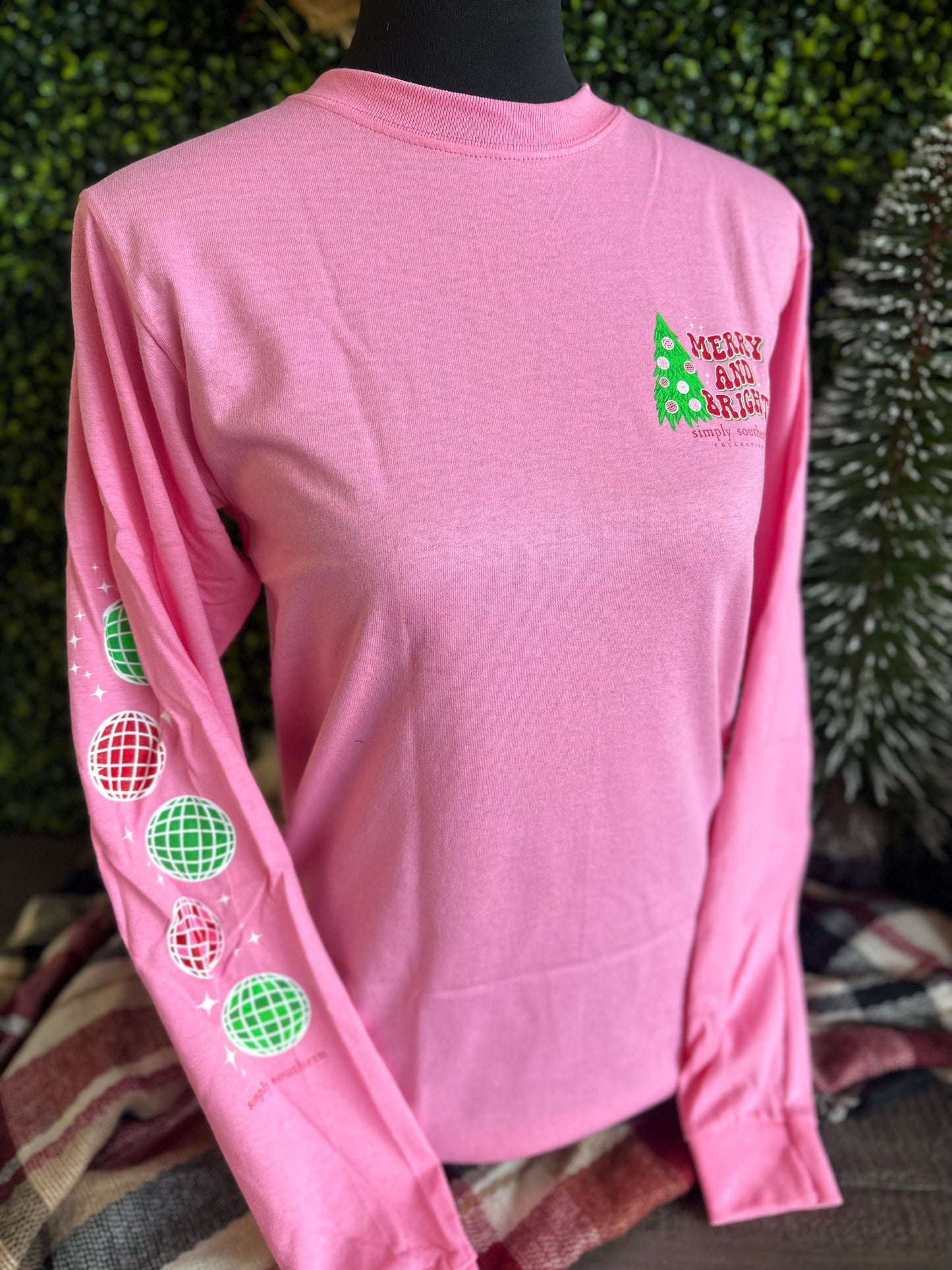 YOUTH - Simply Southern - Oh Christmas Tree Truck Long Sleeve Tee