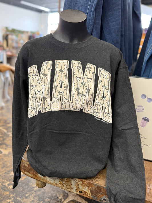 Simply Southern - Mama Bow Crewneck - 2025