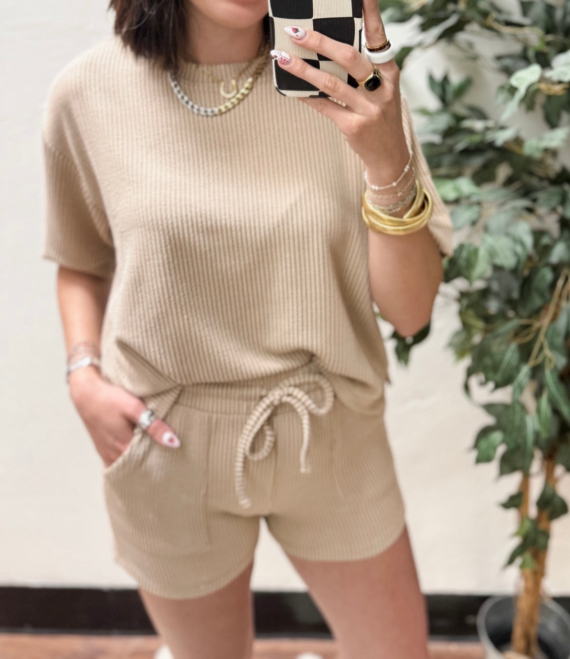 The Everleigh Corded Set - Light Mocha
