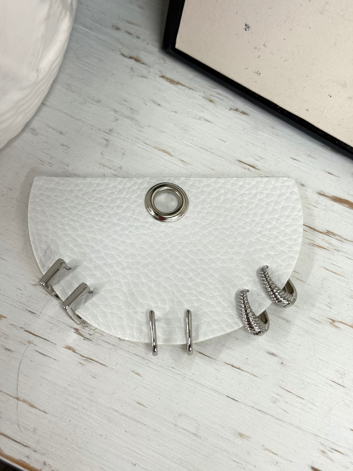 The Alina Huggie Earring Set - Silver