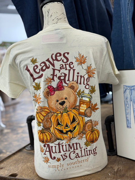 Simply Southern - Fall Teddy Short Sleeve Tee - 2025