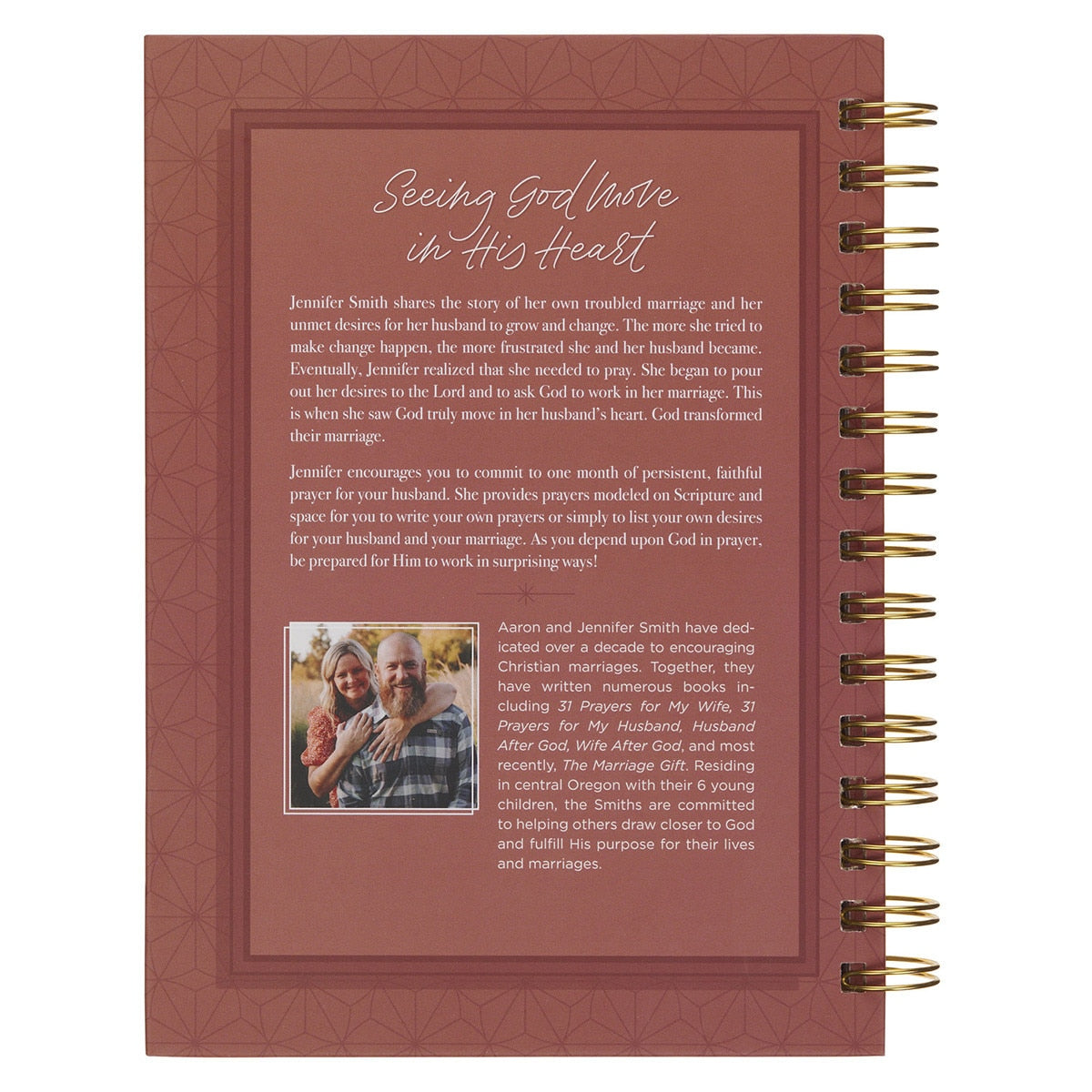 31 Prayers for My Husband : Spiral Hardcover Prayer Journal for Wives