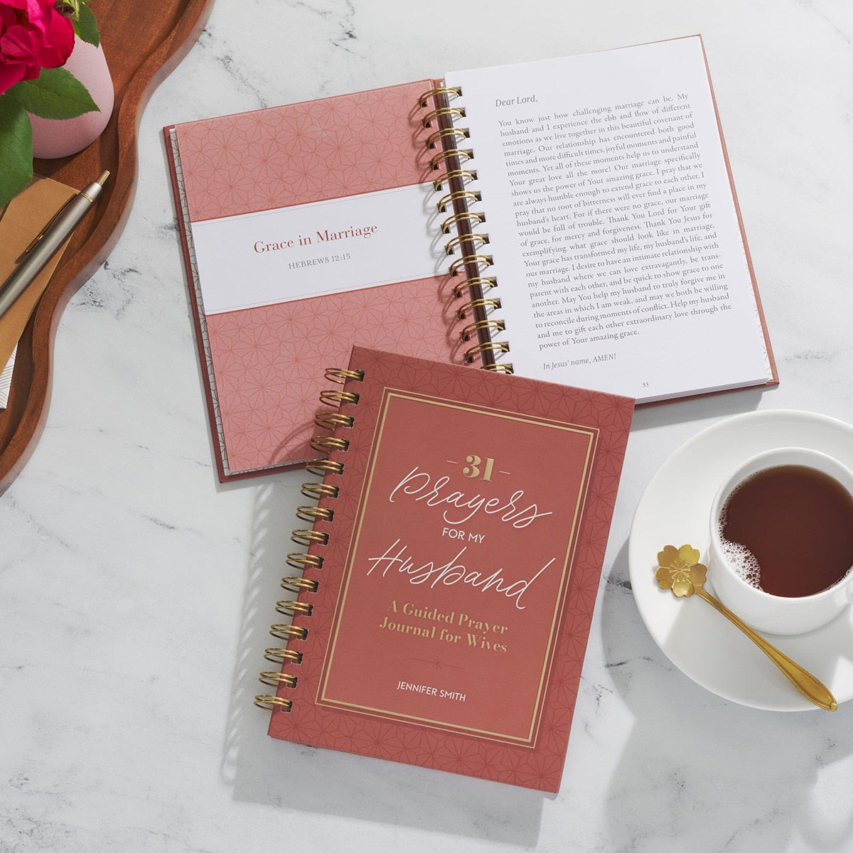 31 Prayers for My Husband : Spiral Hardcover Prayer Journal for Wives