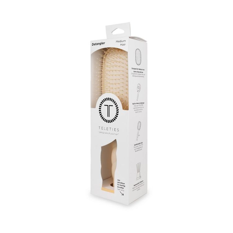 TELETIES - Detangler Hair Brush - Medium Hair – Tan