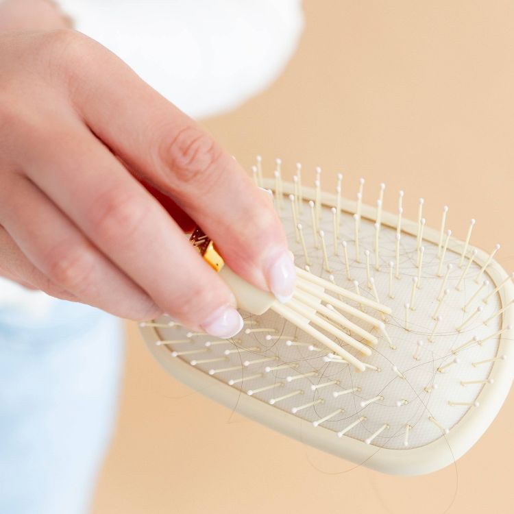 TELETIES - Detangler Hair Brush - Medium Hair – Tan