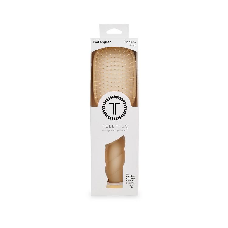 TELETIES - Detangler Hair Brush - Medium Hair – Tan