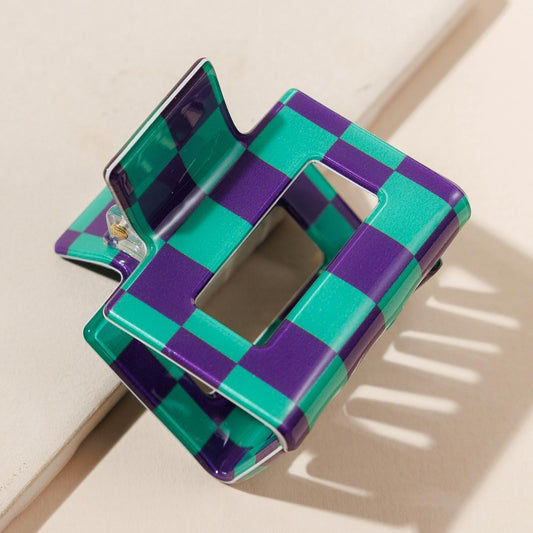 The Katia Hair Clip - Green/Purple