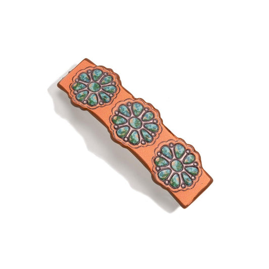 The Turquoise Concho Hair Clip