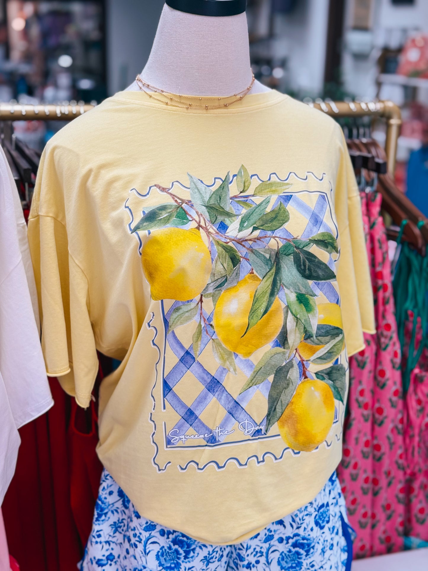 The Squeeze the Day Tee - Yellow