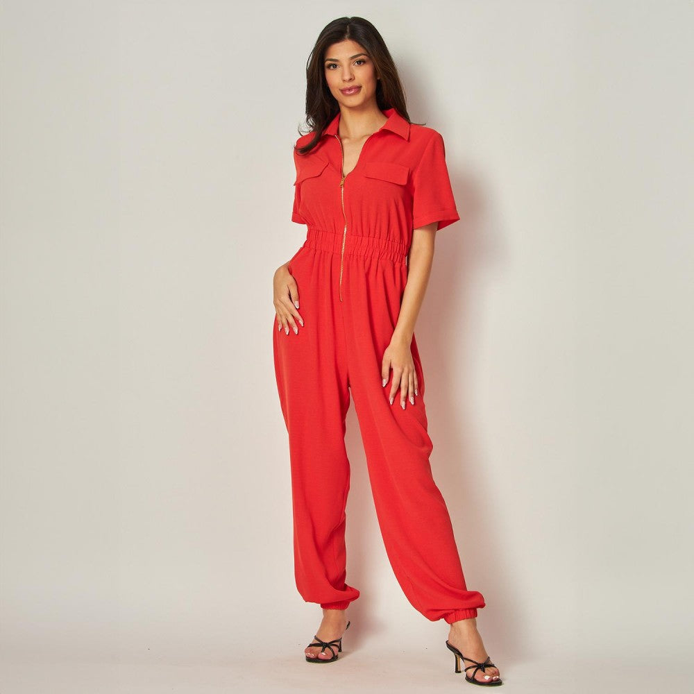 FINAL SALE - The Hartley Jumpsuit - Red