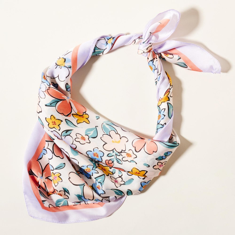 The Jetta Wild Rag - Lavender Floral