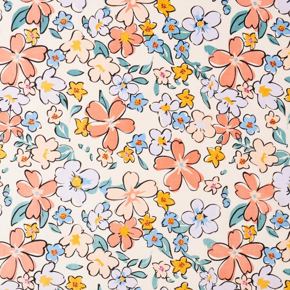 The Jetta Wild Rag - Lavender Floral