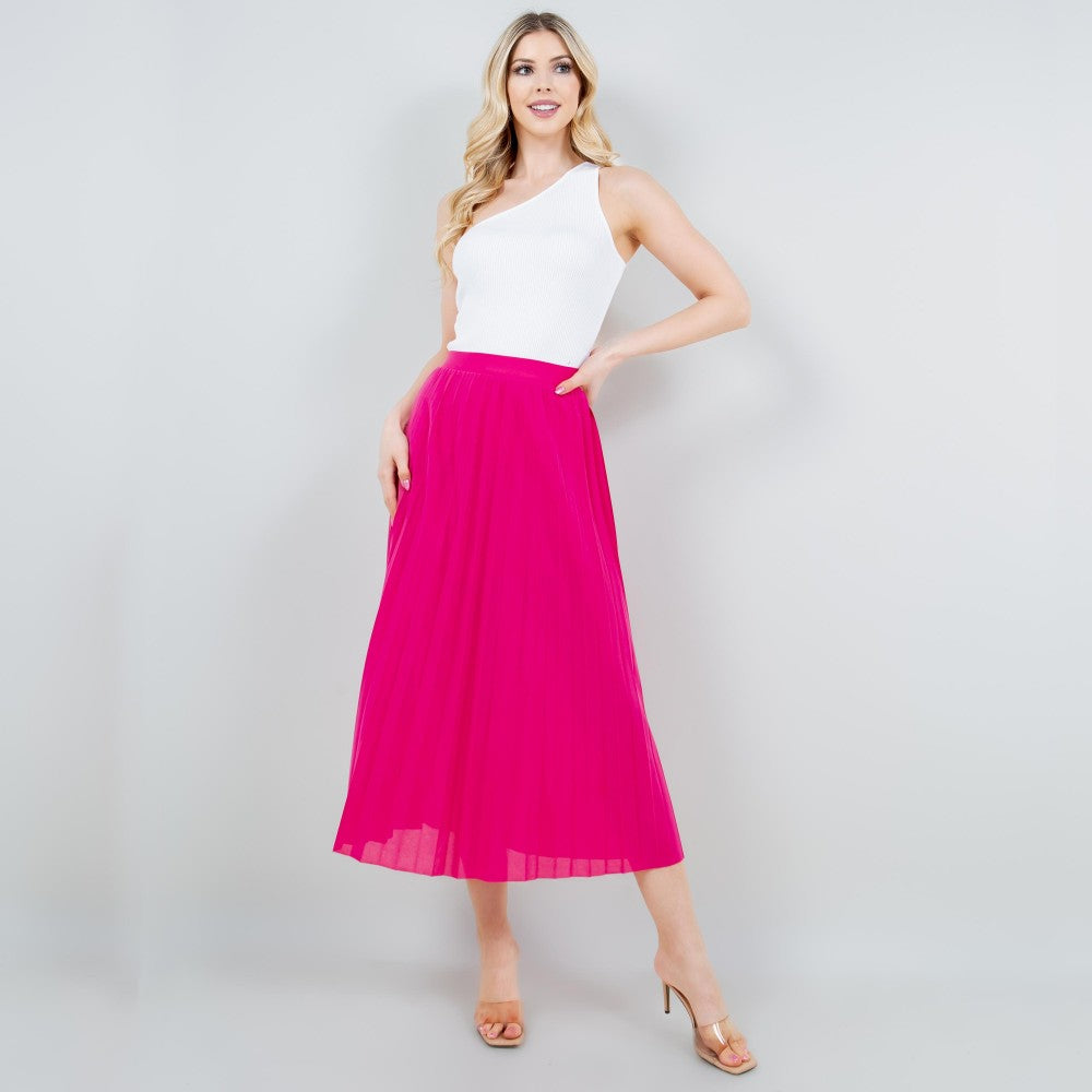 The Abilene Skirt - Fuchsia