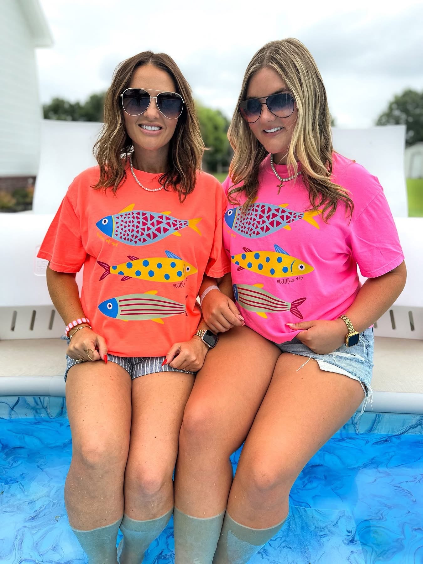 The Fishers of Men Tee - Neon Pink