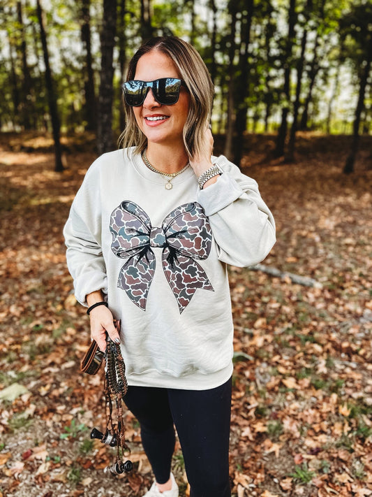 The Camo Bow Sweatshirt