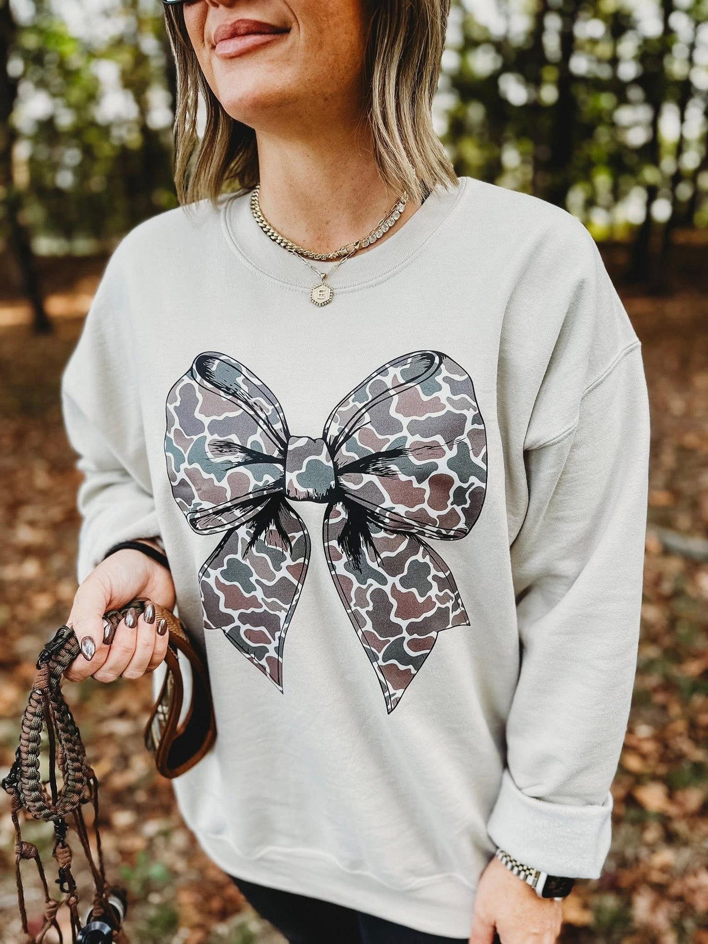 The Camo Bow Sweatshirt