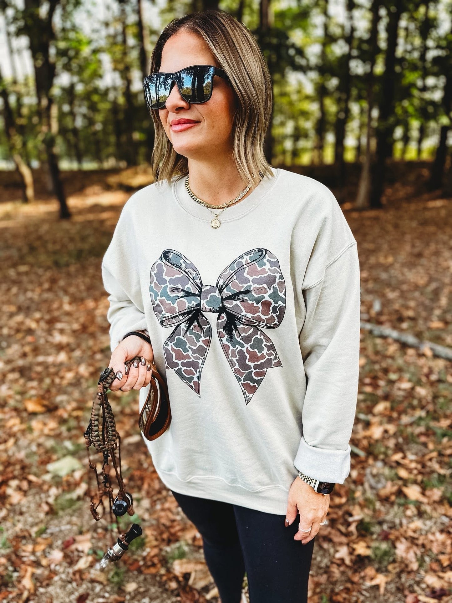 The Camo Bow Sweatshirt