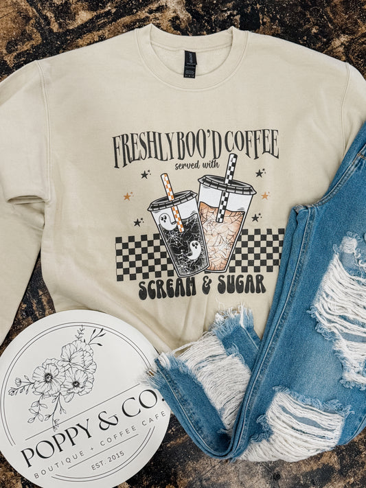 The Freshly Boo'd Coffee Sweatshirt
