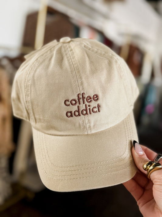 The Coffee Addict Hat - Sand