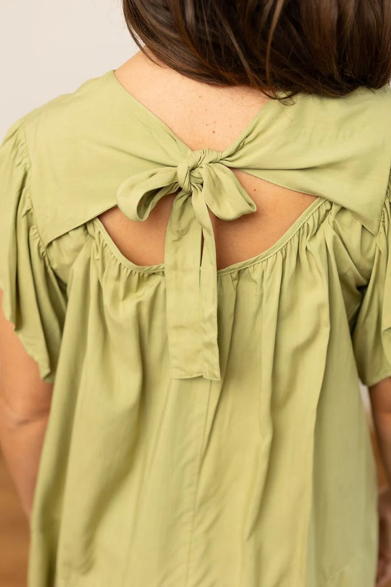 FINAL SALE - The Justine Top - Sage