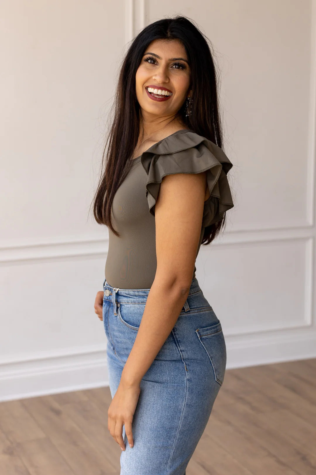 The Eloise Bodysuit - Olive