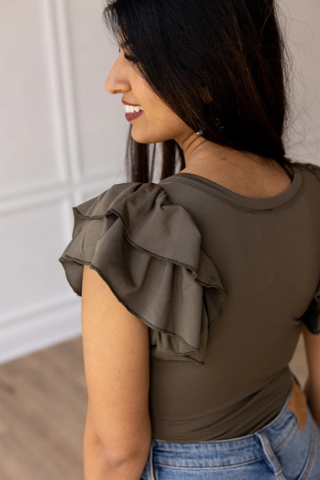 The Eloise Bodysuit - Olive