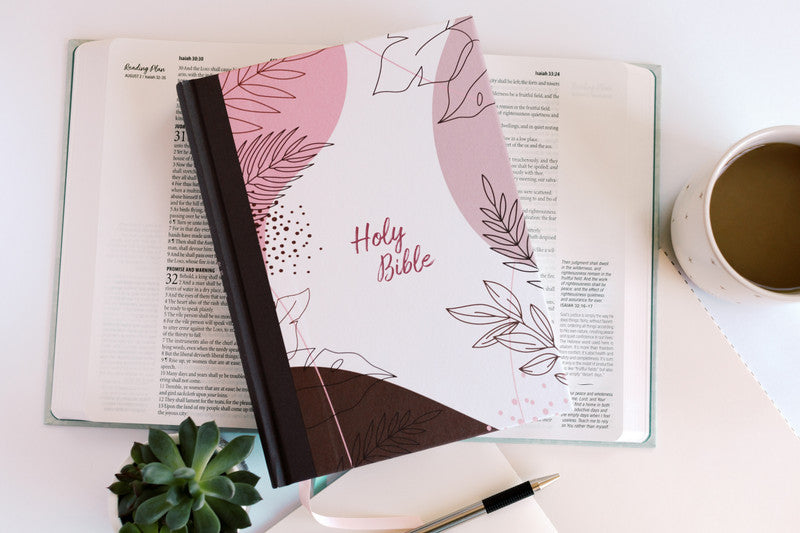 The 3-Minute Devotions for Women KJV Bible : Rose & Copper Florets